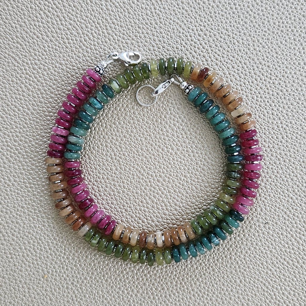 Mini Multi-Color Jade Necklace--1675 78$